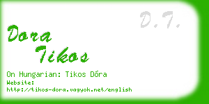 dora tikos business card